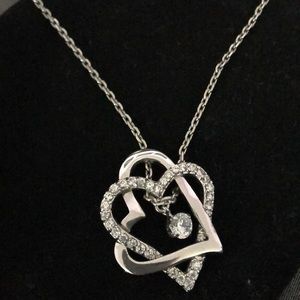 Silver heart necklace